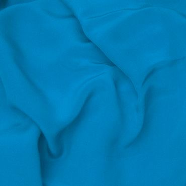 CREPE DE CHINE DYED KINGFISHER