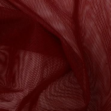 STRETCH POLYAMIDE TULLE BURGUNDY