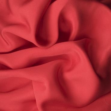 DOUBLE CREPE DYED POPPY