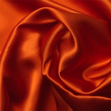 CREPE SATIN BURNT ORANGE