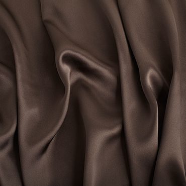 CREPE SATIN BITTER CHOCOLATE