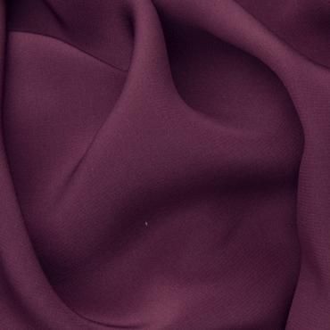 CREPE DE CHINE DYED GARNET