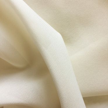 STRETCH GEORGETTE DYED IVORY