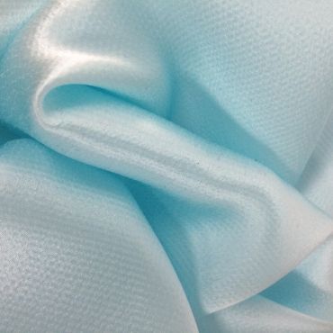 HAMMERED SILK SATIN DYED SKY