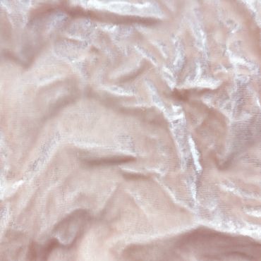 CRUSHED VELVET PALE PINK