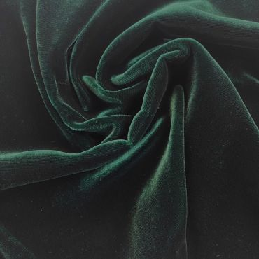 VISCOSE/SILK VELVET EMERALD