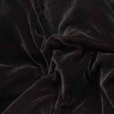 STRETCH SILK/ VISCOSE VELVET CHOCOLATE