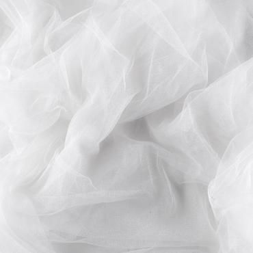 SILK TULLE WHITE