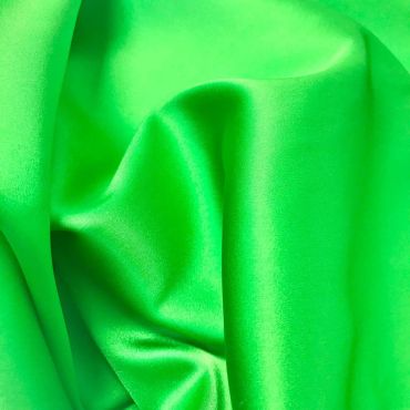 STRETCH SATIN APPLE GREEN