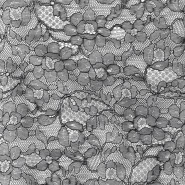 FRENCH LACE DE HAVILLAND BLACK