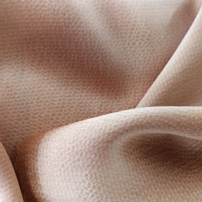 HAMMERED SILK SATIN DYED TAN