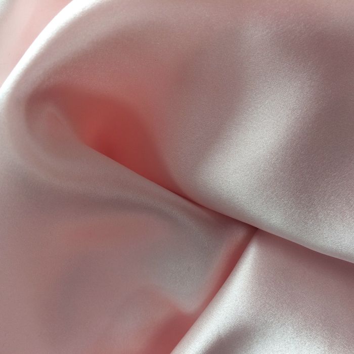 STRETCH SATIN PALE PINK