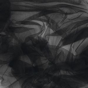 SILK AND POLYAMIDE TULLE B/W/I